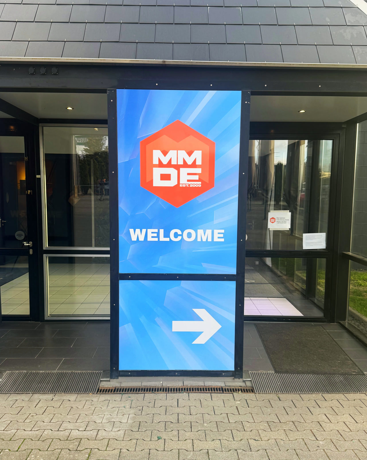 Entrance to Meet Magento Germany – est. 2009